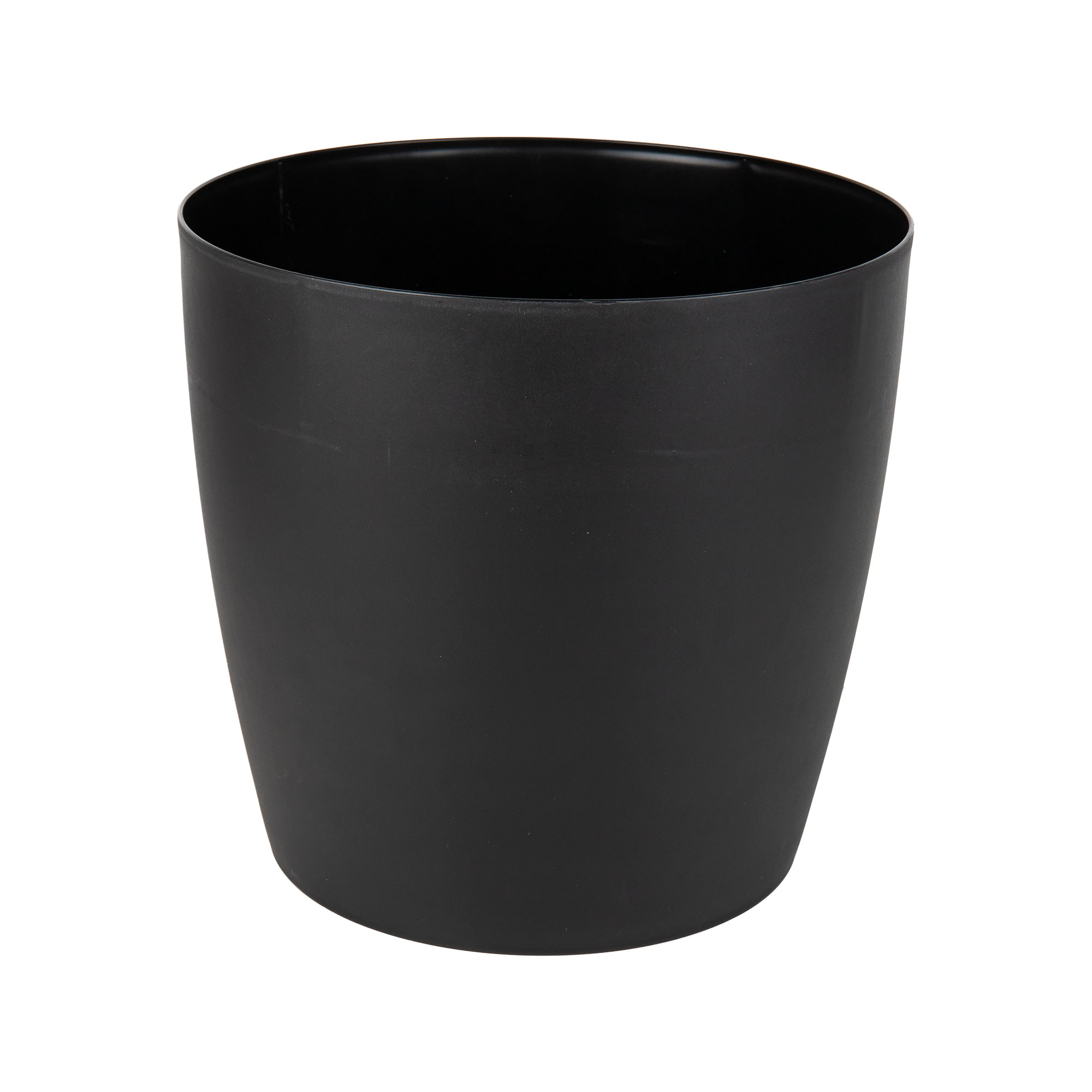 Cofan - Pack de 6 Macetas de Polipropileno Redondas Negro 30 X 28 Cm