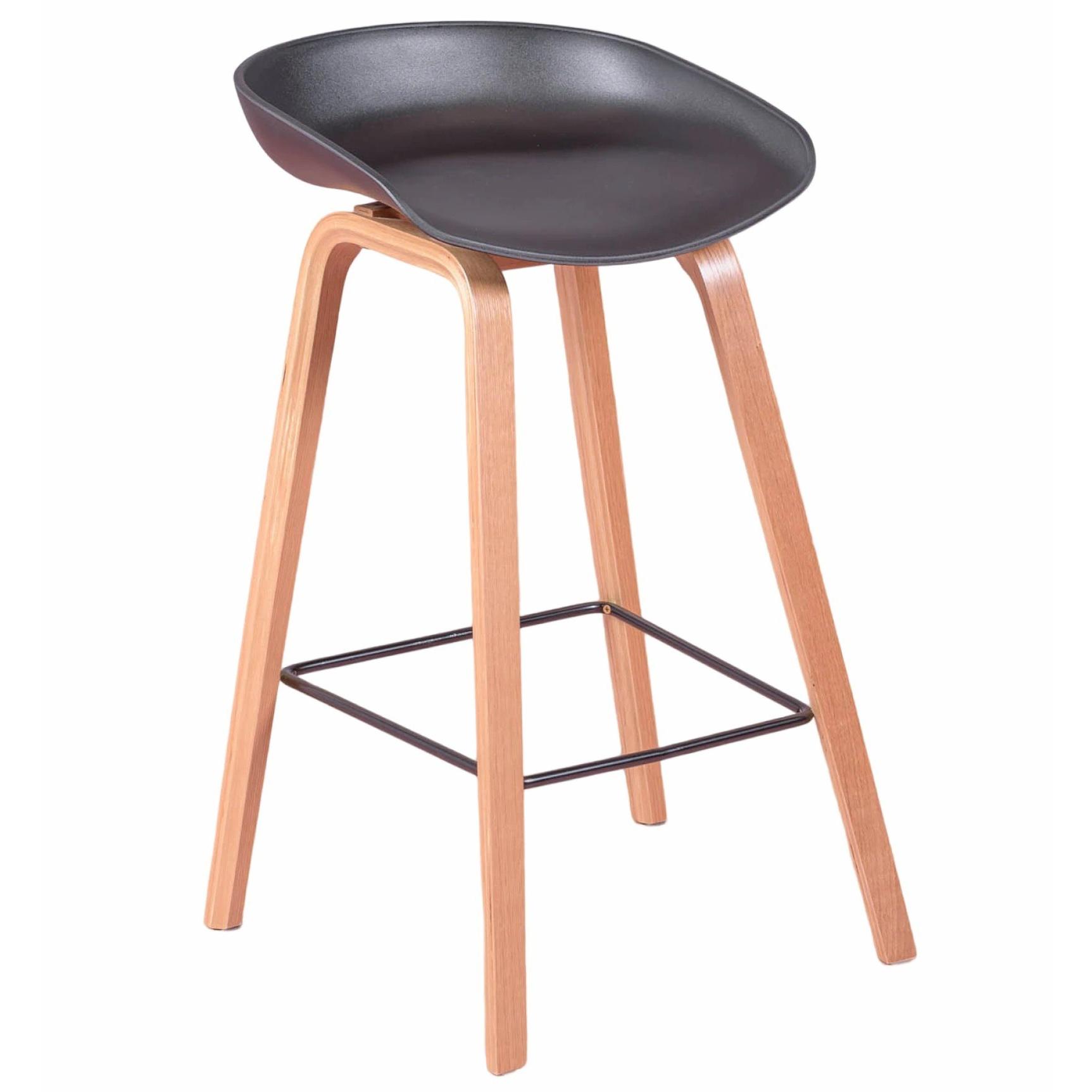 Nest Dream - Taburete nórdico con patas de madera de haya (63cm) - Daxer