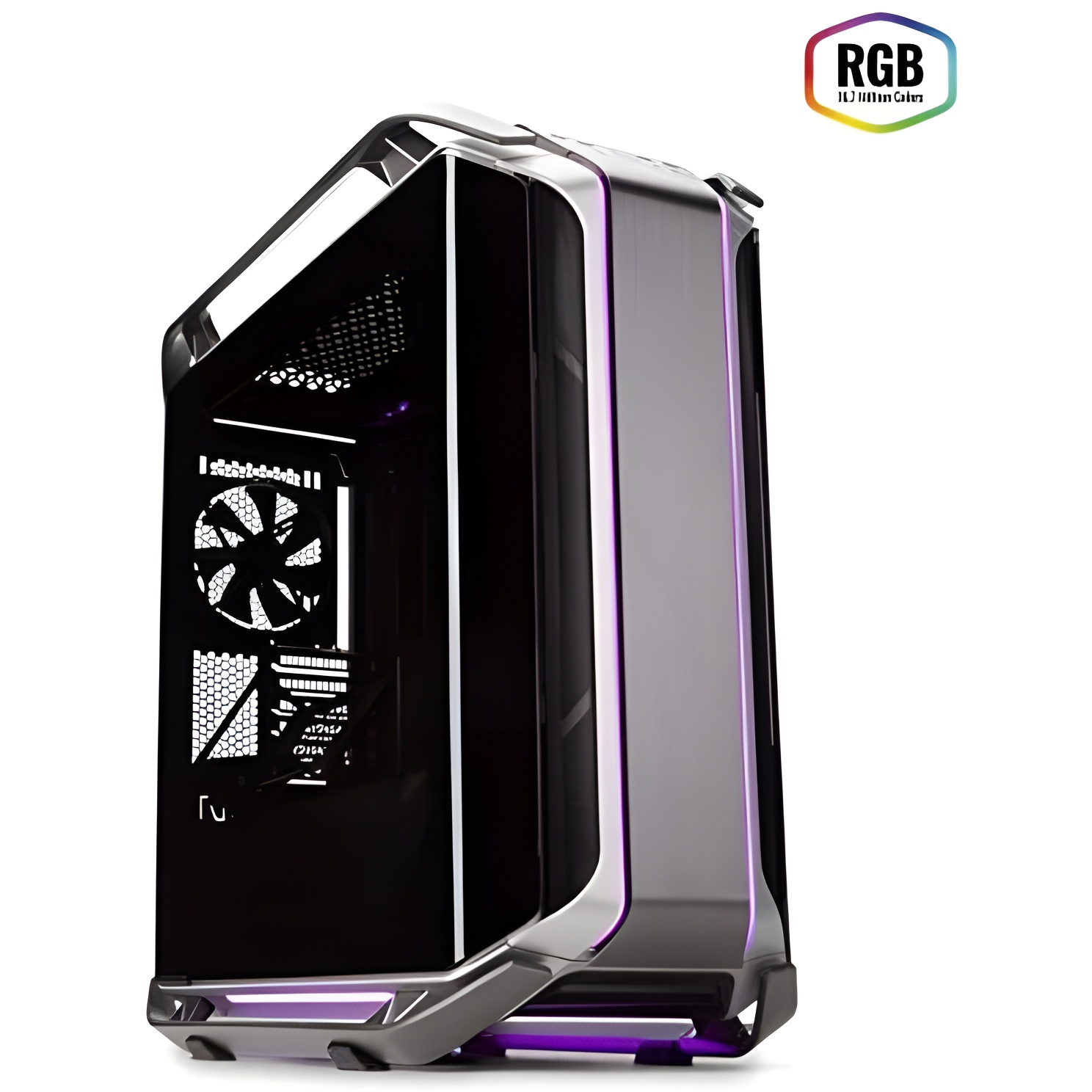 Cooler Master COSMOS C700M - Caja de Ordenador ARGB en Aluminio con Doble Panel Lateral en Vidrio Templado Curvado con Apertura a Puerta, Marco Ultra Modular y Espacio Hardware Adecuado - Full Tower