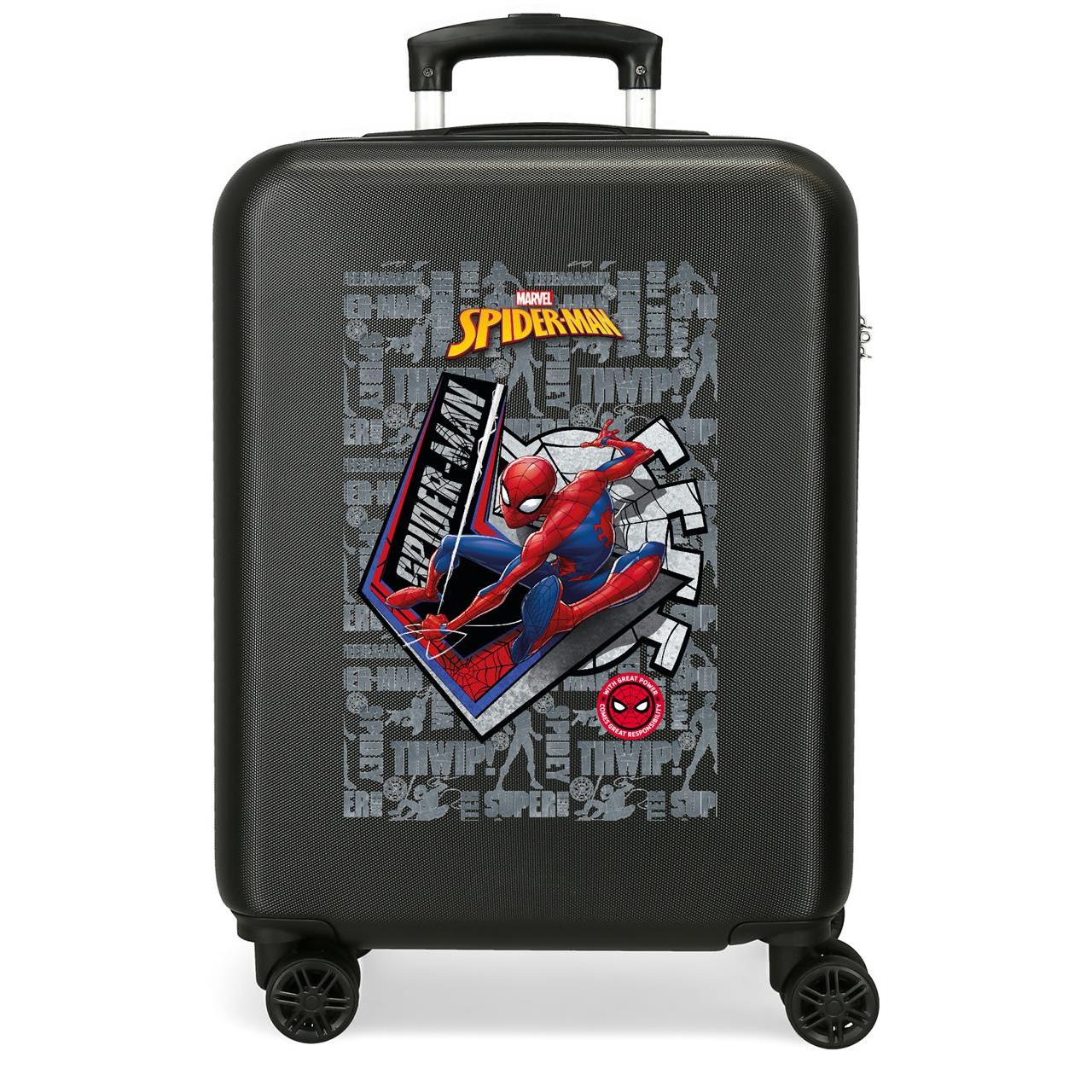 Marvel Spiderman Maleta De Cabina ABS Rígida Great Power 55cm