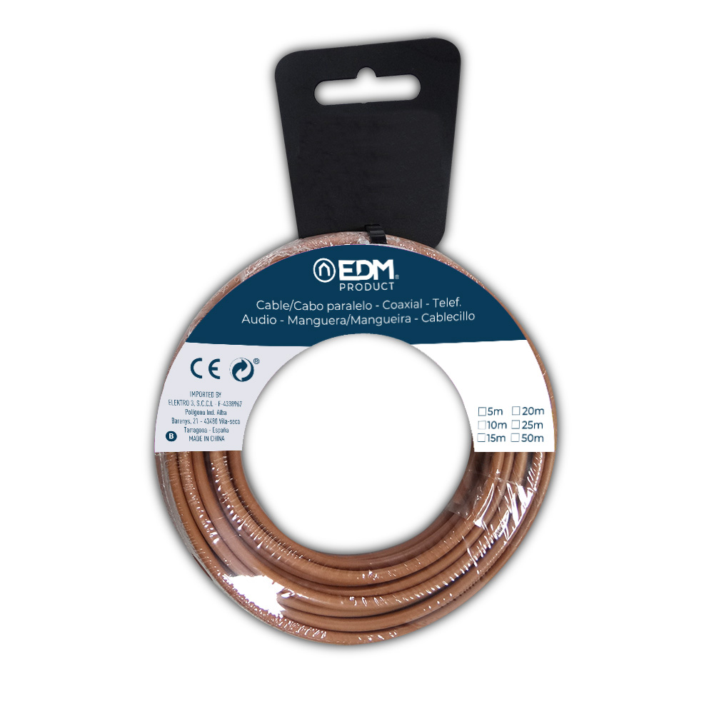 Carrete cablecillo h07z1-k 6,00 mm² marrón, 25 m