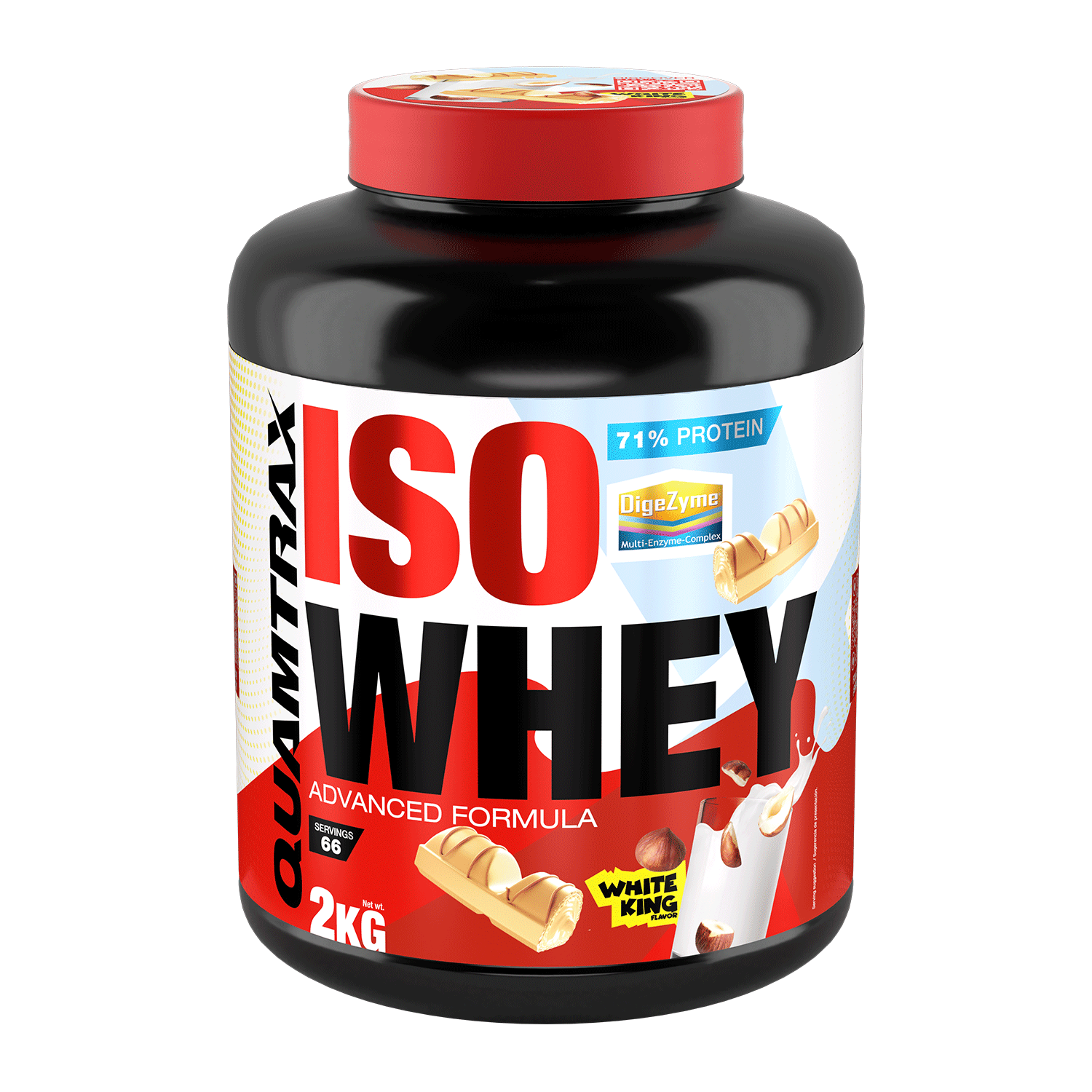 Iso Whey 2 Kg -Proteina en Polvo de Alta Calidad QUAMTRAX