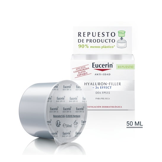 Eucerin Recarga Hyaluron Filler 3X Effect Crema de Día SPF15 50ml