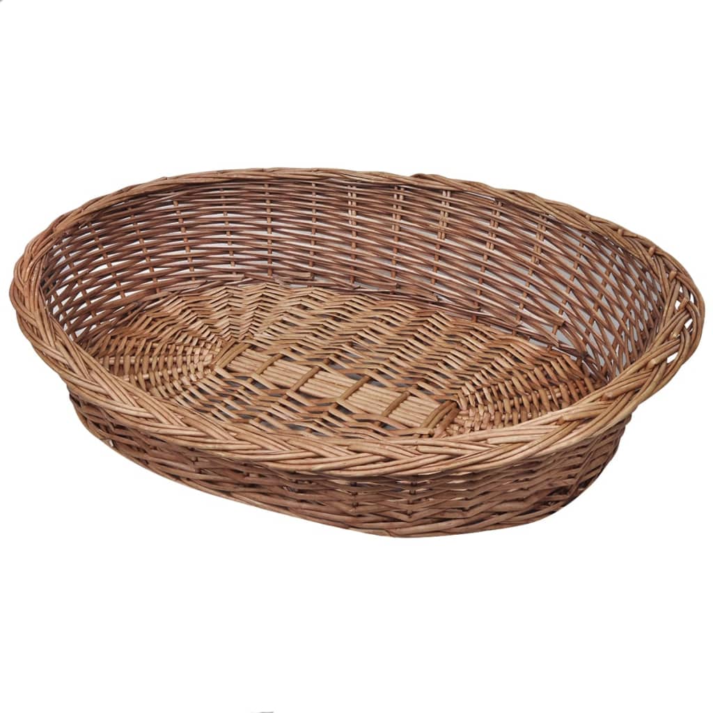 vidaXL Cesta para Perros/Cama para Mascotas Canasta de Gatos Sauce Natural Dimensiones 50 cm, 69 cm, 90 cm