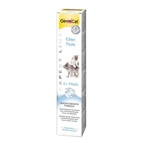 Pasta GimCat Kitten para Crecimiento Óptimo de Gatitos - Tubo 50 gr