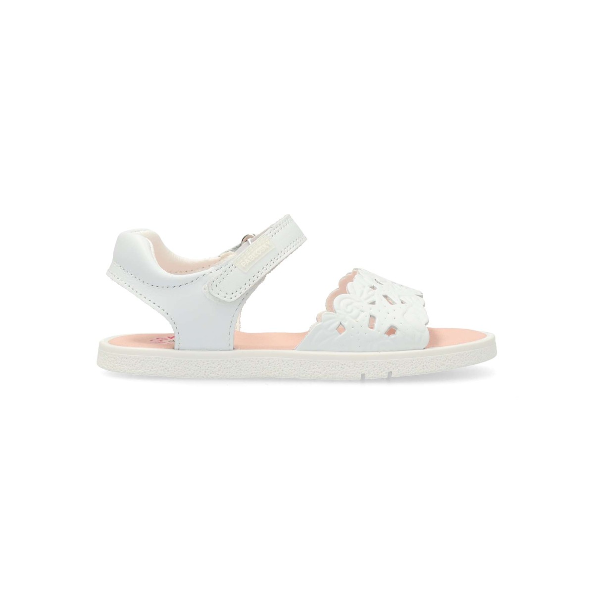 Pablosky - Sandalias barefoot para niña con horma fisiológica, piel troquelada y plantilla superabsorbente antibacteriana