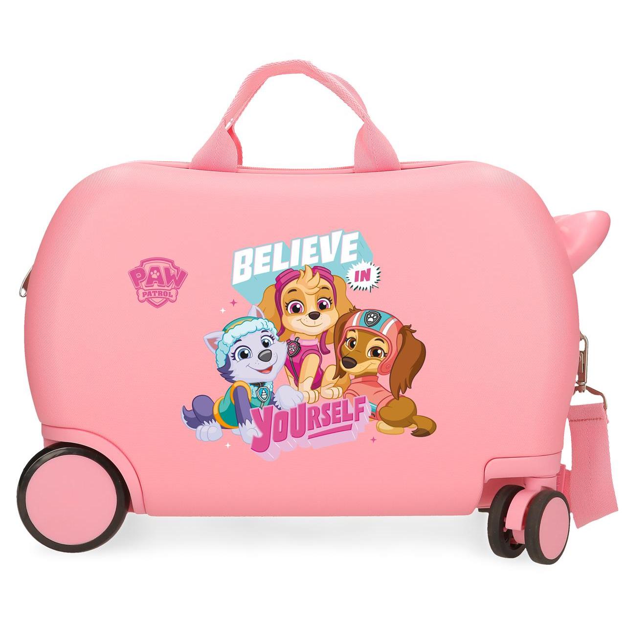 Patrulla Canina Maleta Correpasillos ABS Rígida Believe In Yourself Rosa