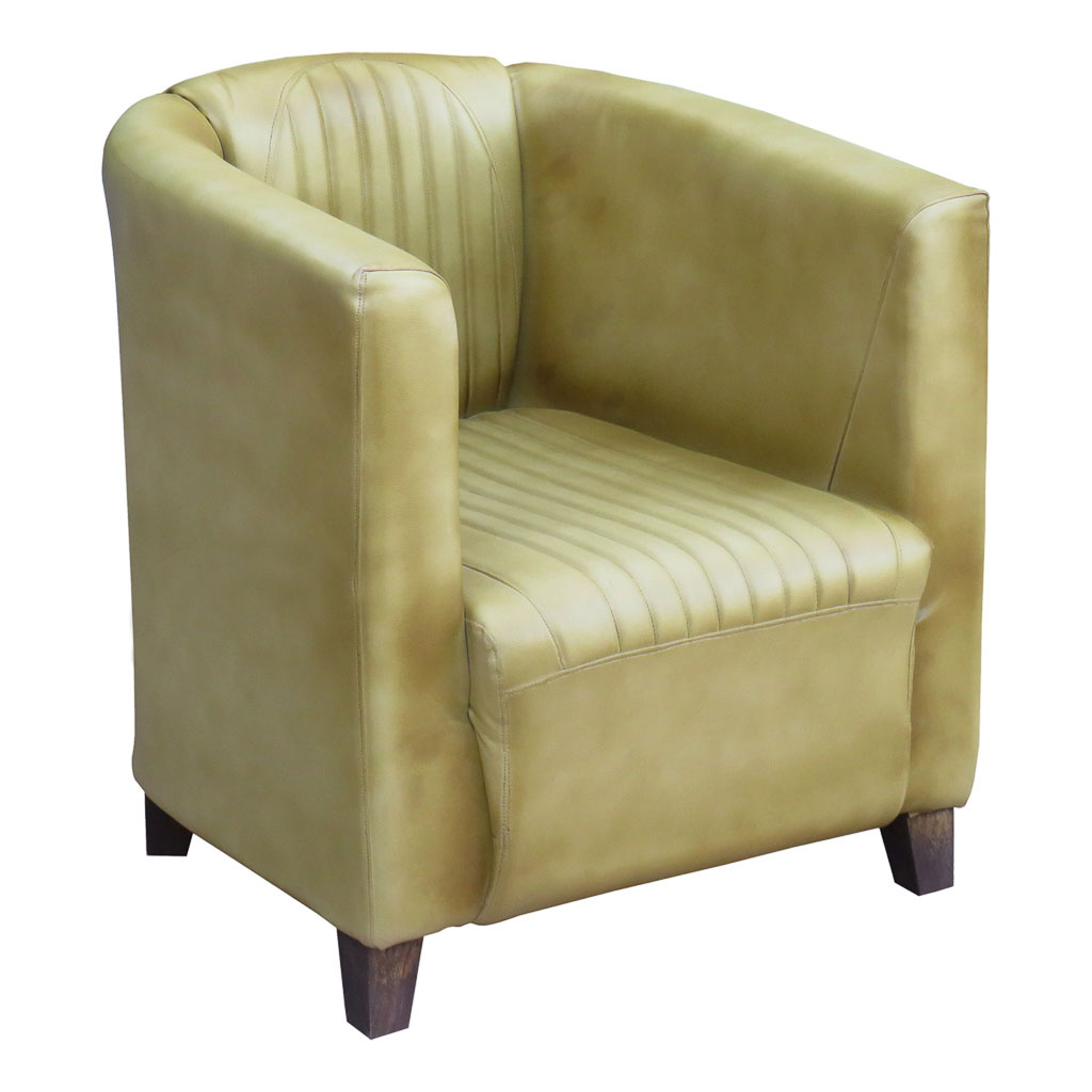 WANDERLUST DECO Sillón de polipiel blanco 80x70x70h cm