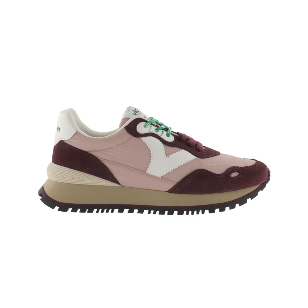 Victoria Viento Zapatillas de nylon con piezas de color y serraje y suela dentada 1157114