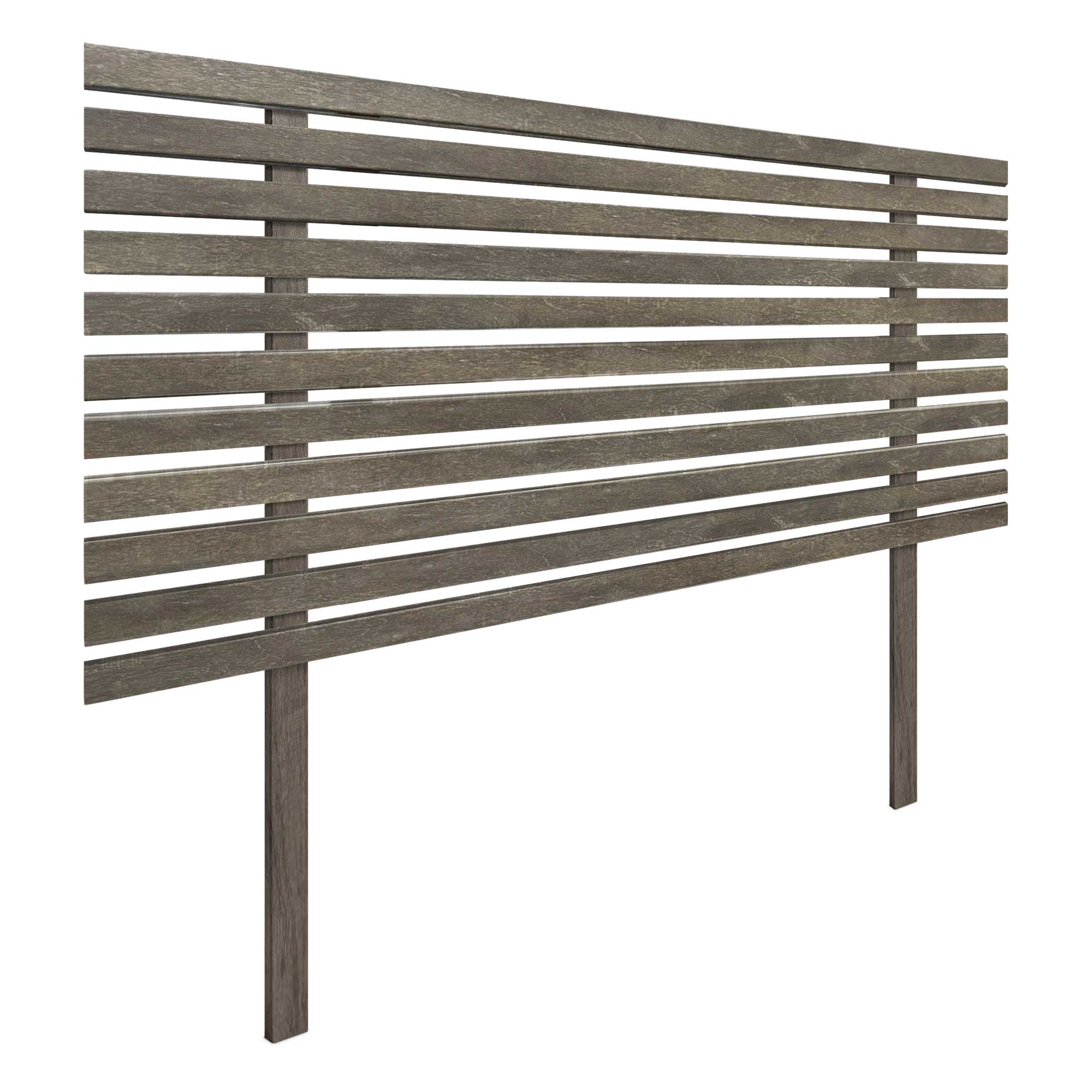 DHOME Cabecero de Madera reciclada DM Estilo Japones con Patas Cama Palets Herrajes incluidos