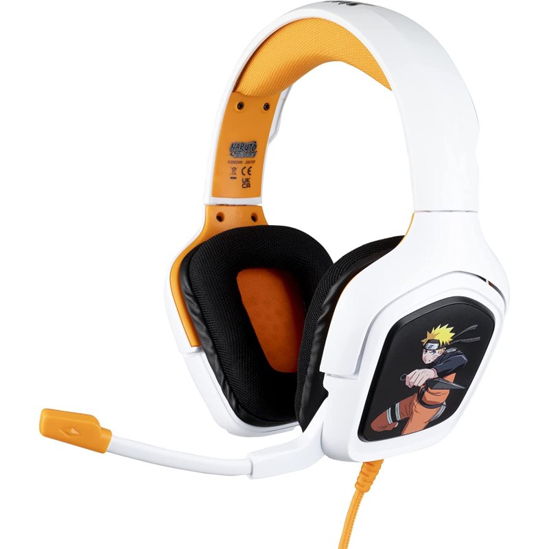Konix - Konix Naruto Auriculares Gaming Multiplataforma Blanco/Naranja
