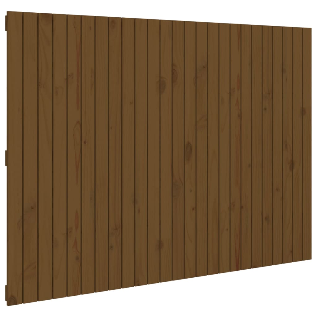 vidaXL Cabecero de cama de pared madera maciza de pino 159,5x3x110 cm