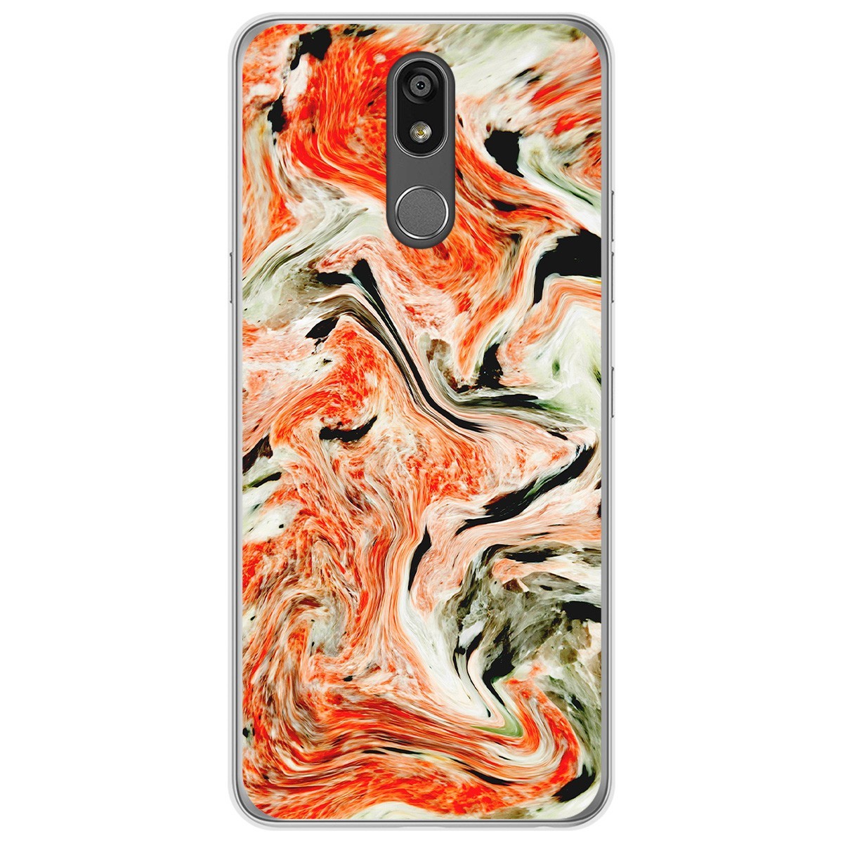 Tumundosmartphone Funda Gel Tpu para Lg K40 diseño Mármol 12 Dibujos