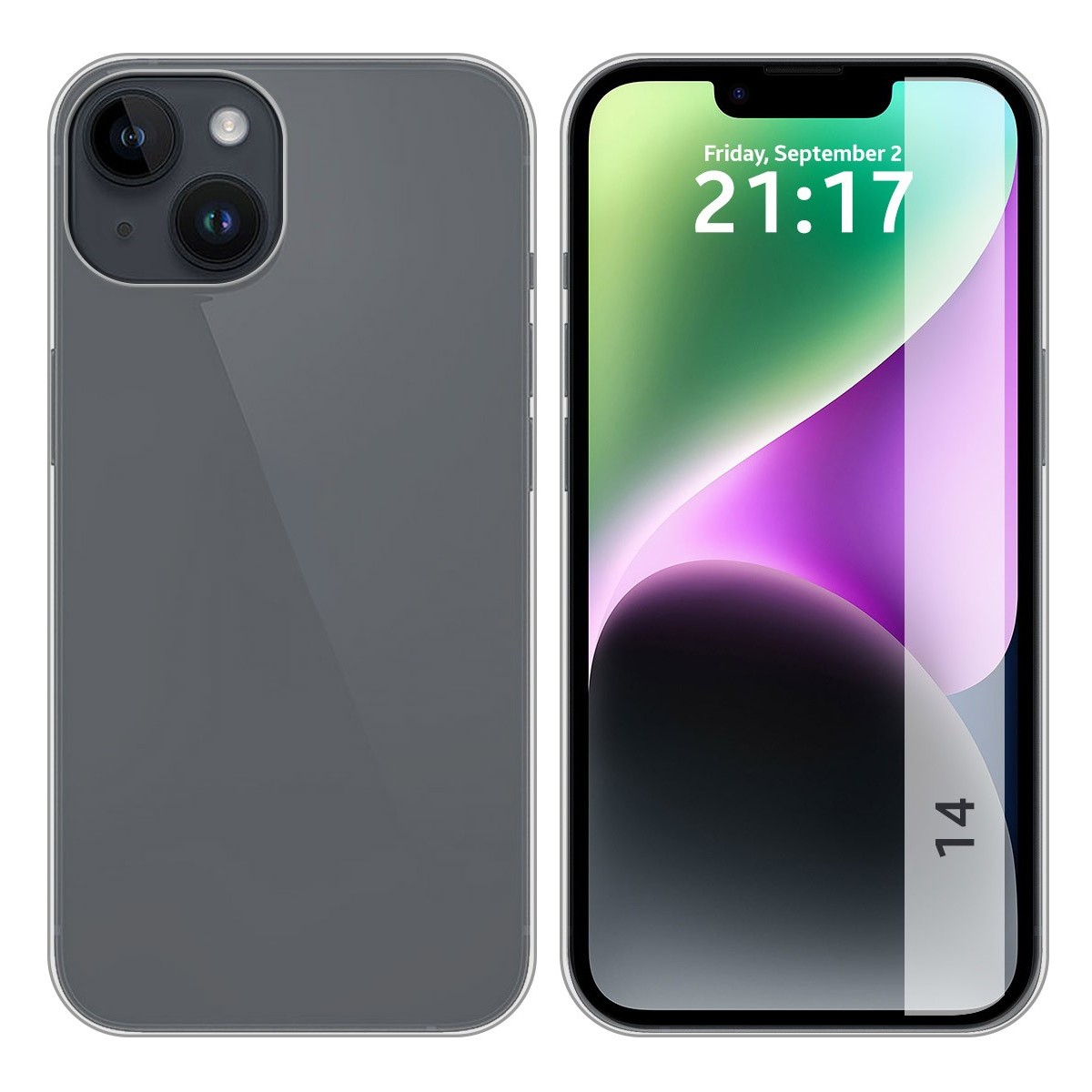 Funda Silicona Gel TPU Transparente compatible con iPhone 14 (6.1)