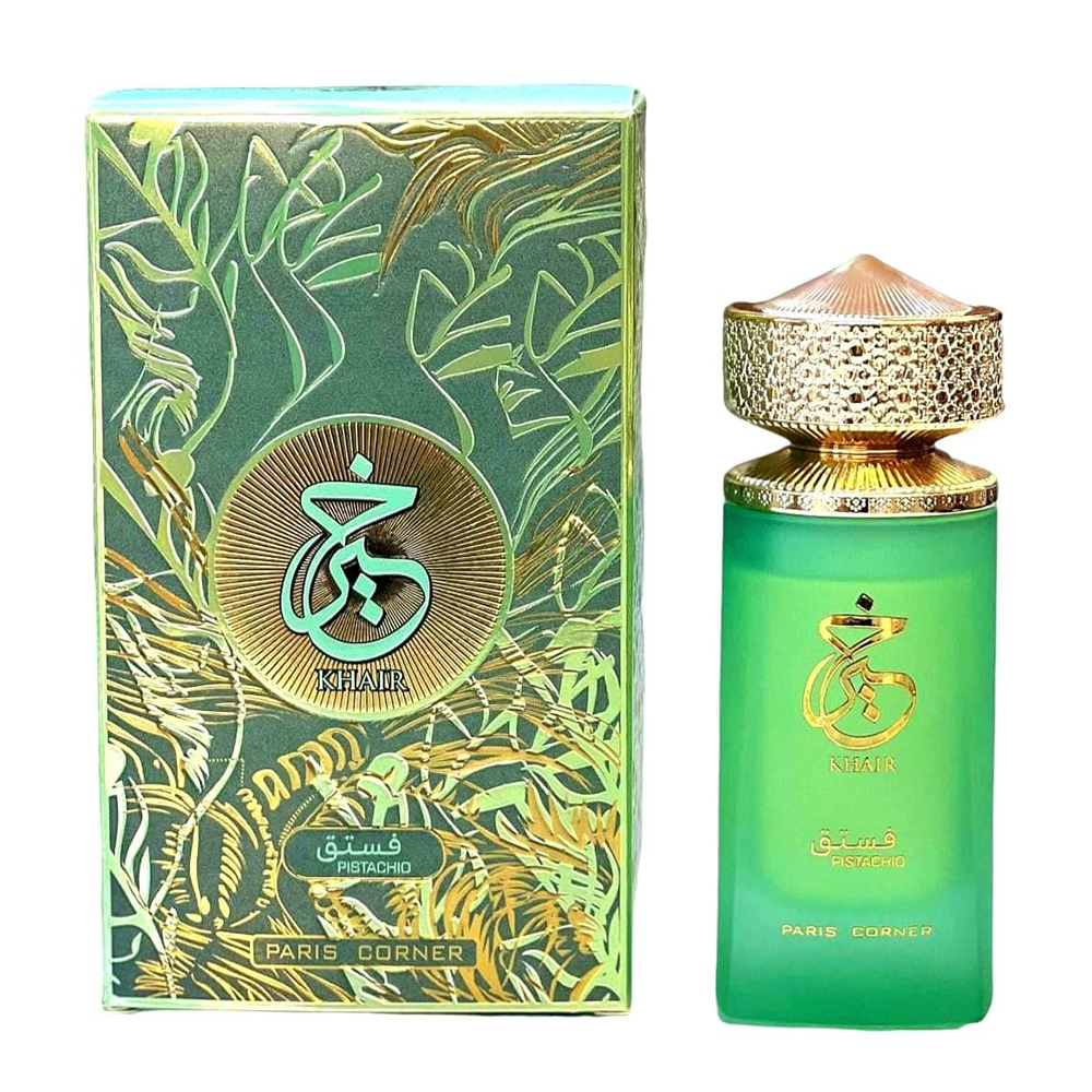 KHAIR PISTACHO PARIS CORNER Perfume EAU DE PARFUME Árabe Fragancia Dulce Para Mujer Hombre 100ml