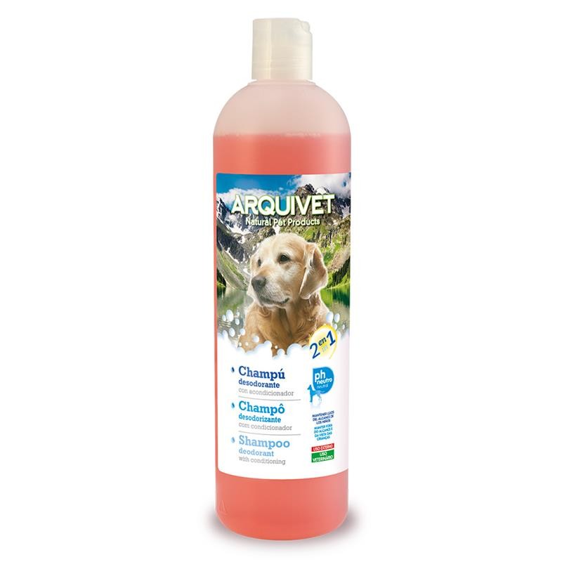 Champú para Perros Desodorante 2 en 1 750 Ml - Suavizante y Ph Neutro Arquivet