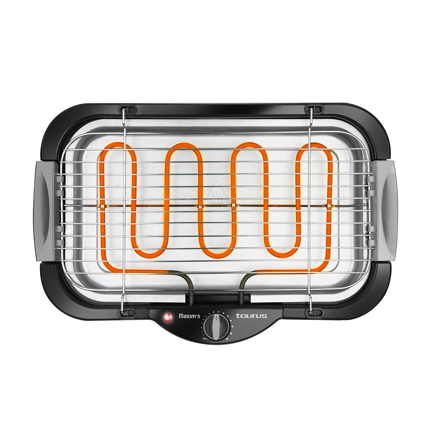 Plancha Grill de Asados 410 x 240 mm 2400W TAURUS Maxim`s | 968150000, Negro