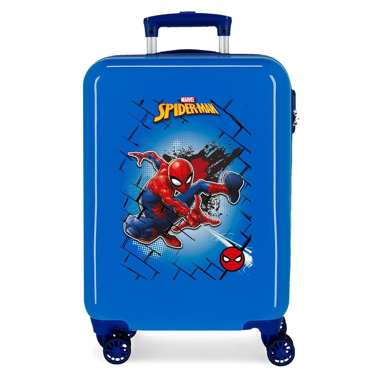 Marvel Spiderman Maleta De Cabina ABS Rígida Spiderman Red Azul