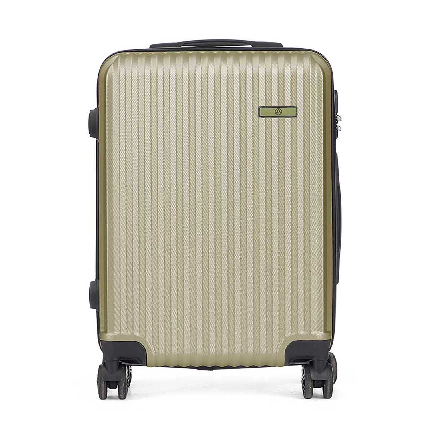 DAM.Maleta trolley de cabina en ABS, ligera y resistente. Diseño listón. 23x38x57cm