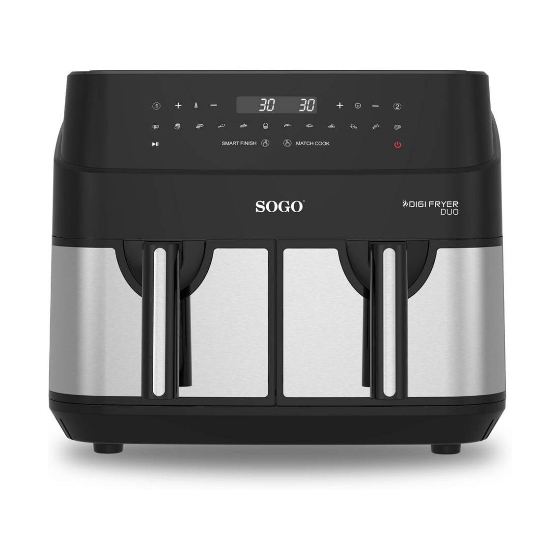 FREIDORA DE AIRE SOGO CON CESTA DOBLE DIGI FRYER DUO   SS-10845     9 LITROS