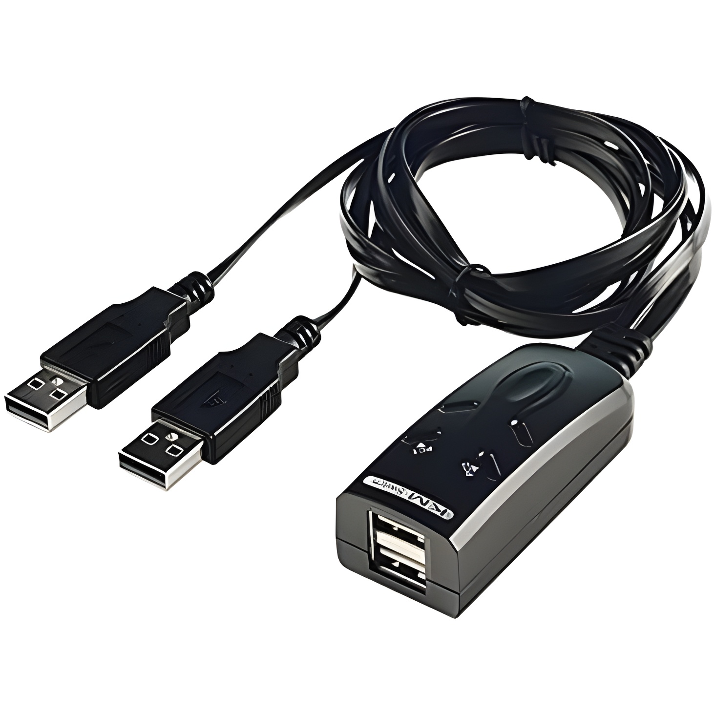 Lindy 32165 Negro interruptor KVM - Periférico de entrada (USB, USB, Negro, 1.1 m)