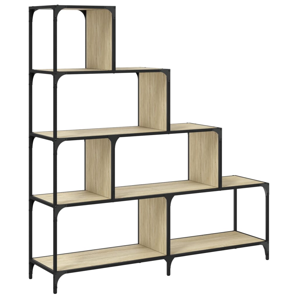 Vidaxl Estantería con 4 Peldaños de Madera 139x33,5x149 Cm - Negro