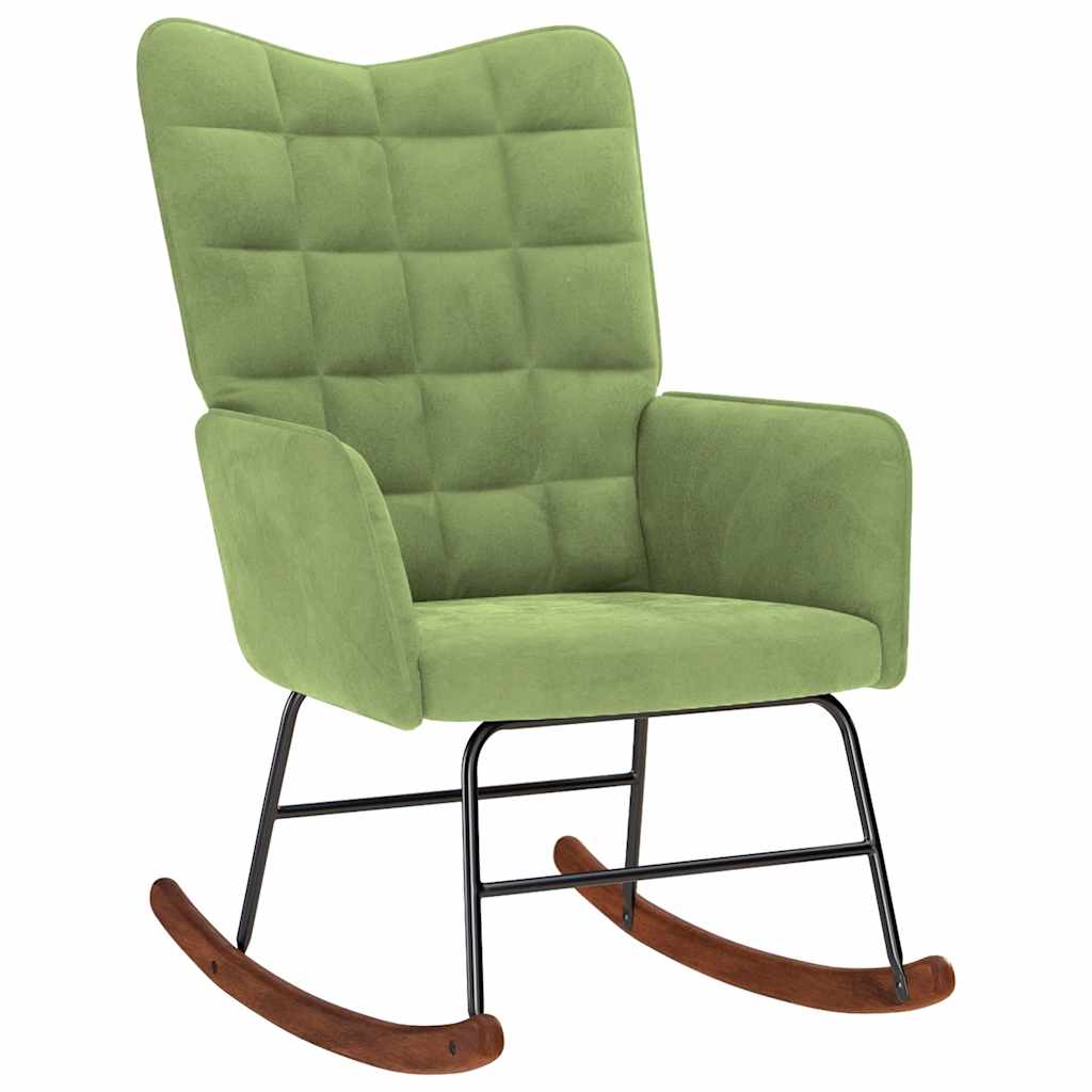 vidaXL Silla mecedora de terciopelo Multicolor