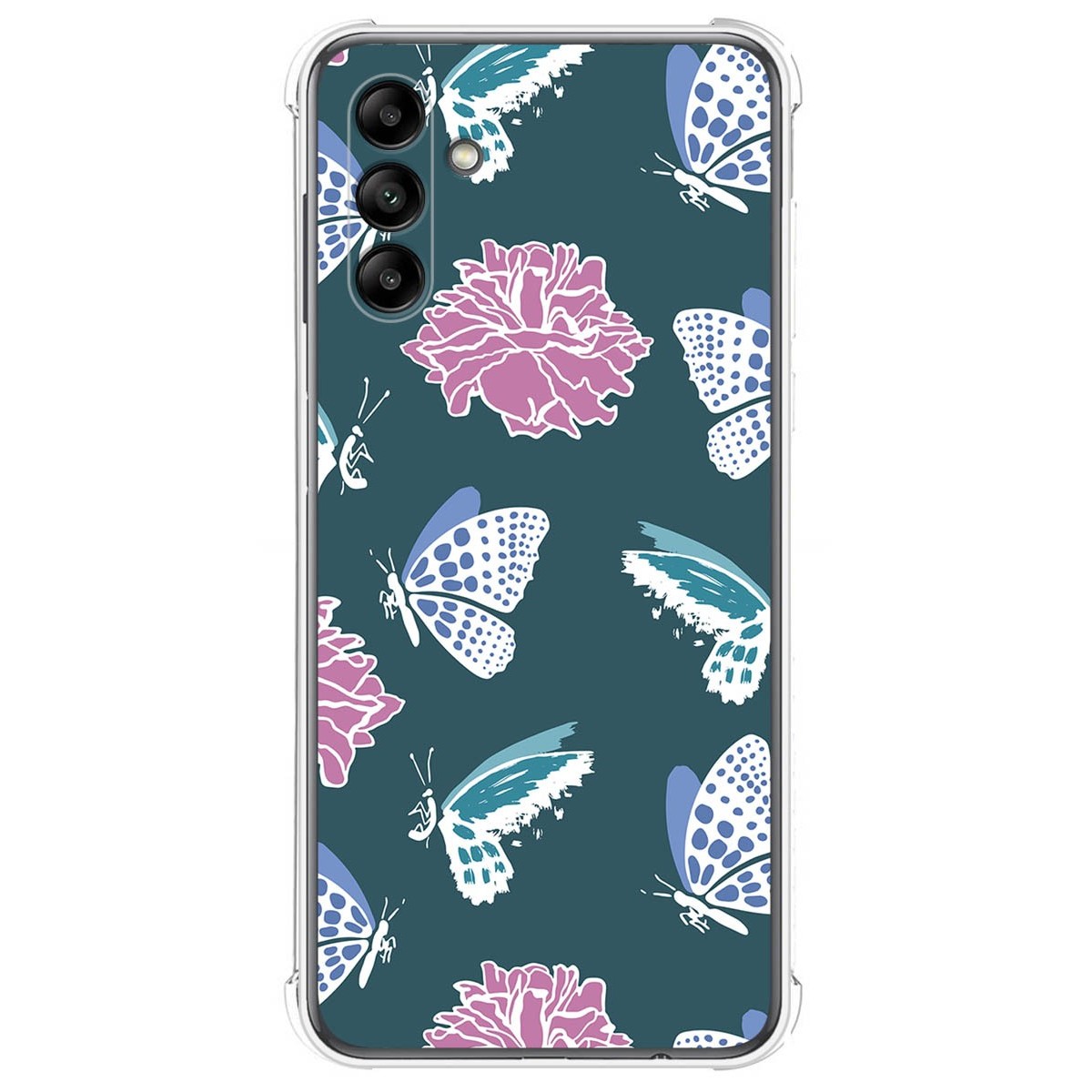 Funda Silicona Antigolpes para Samsung Galaxy A04s diseño Flores 10 Dibujos