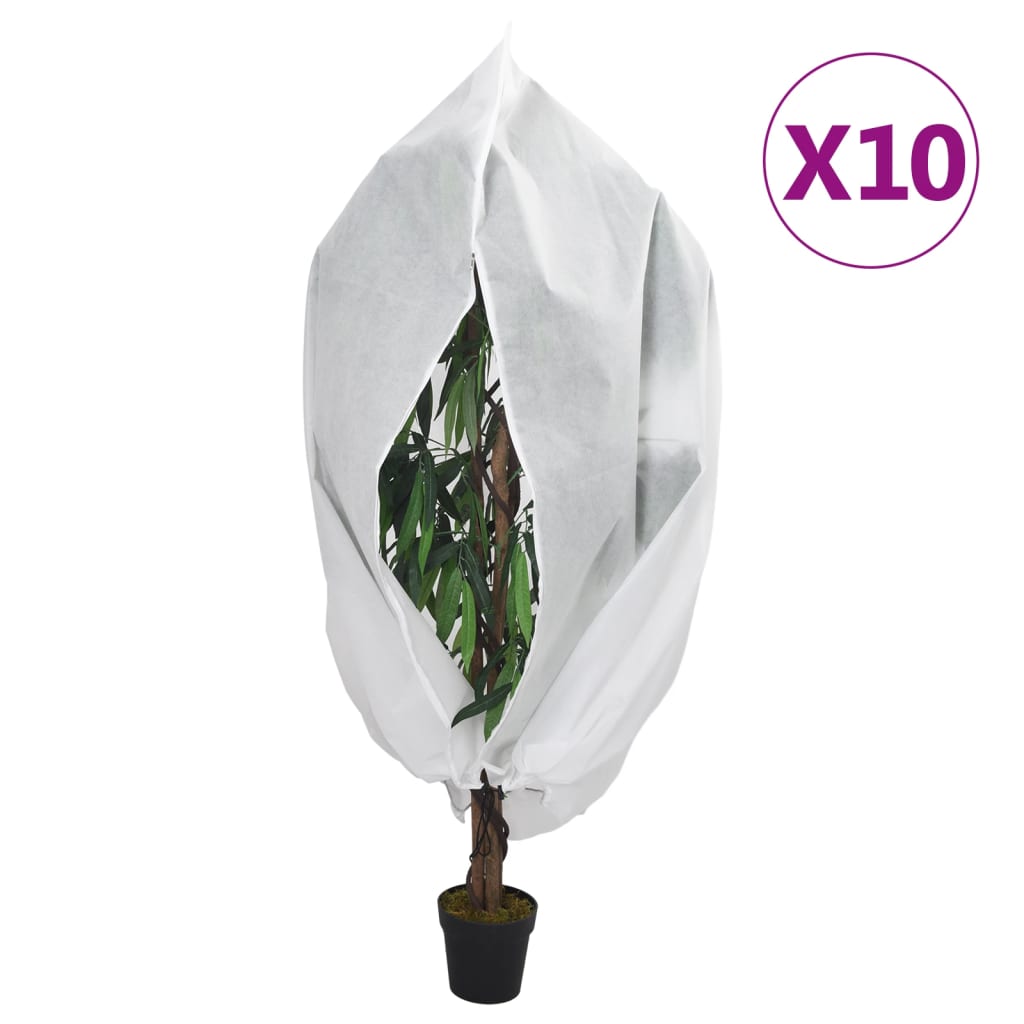 vidaXL Cubierta para Plantas conllera Fundas 10 uds 70 g/m² 1,55x1,55 m Color Blanco, Verde, Beige y mas
