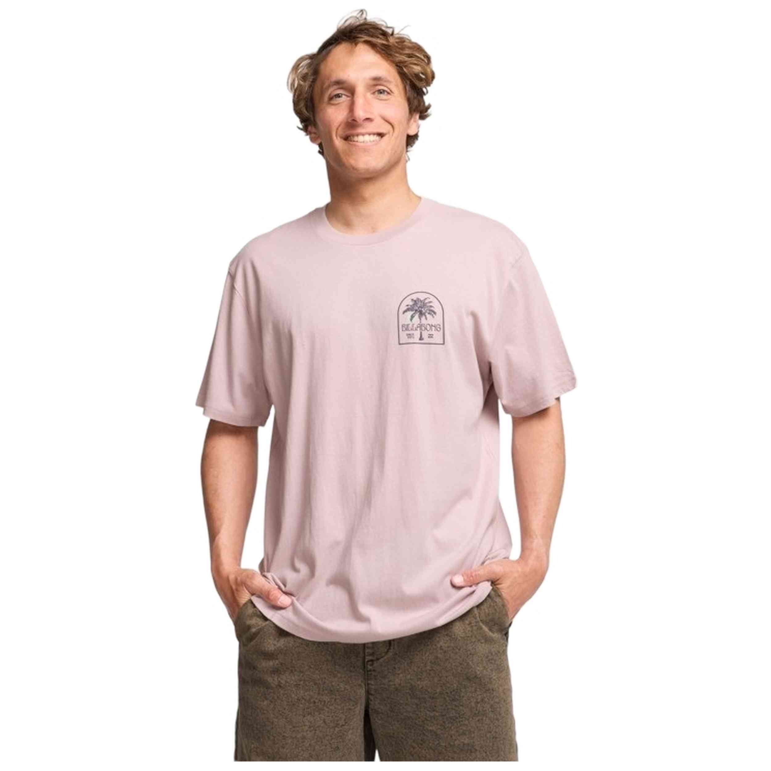 Camiseta Billabong modelo Portal Premium Ss en color Lila