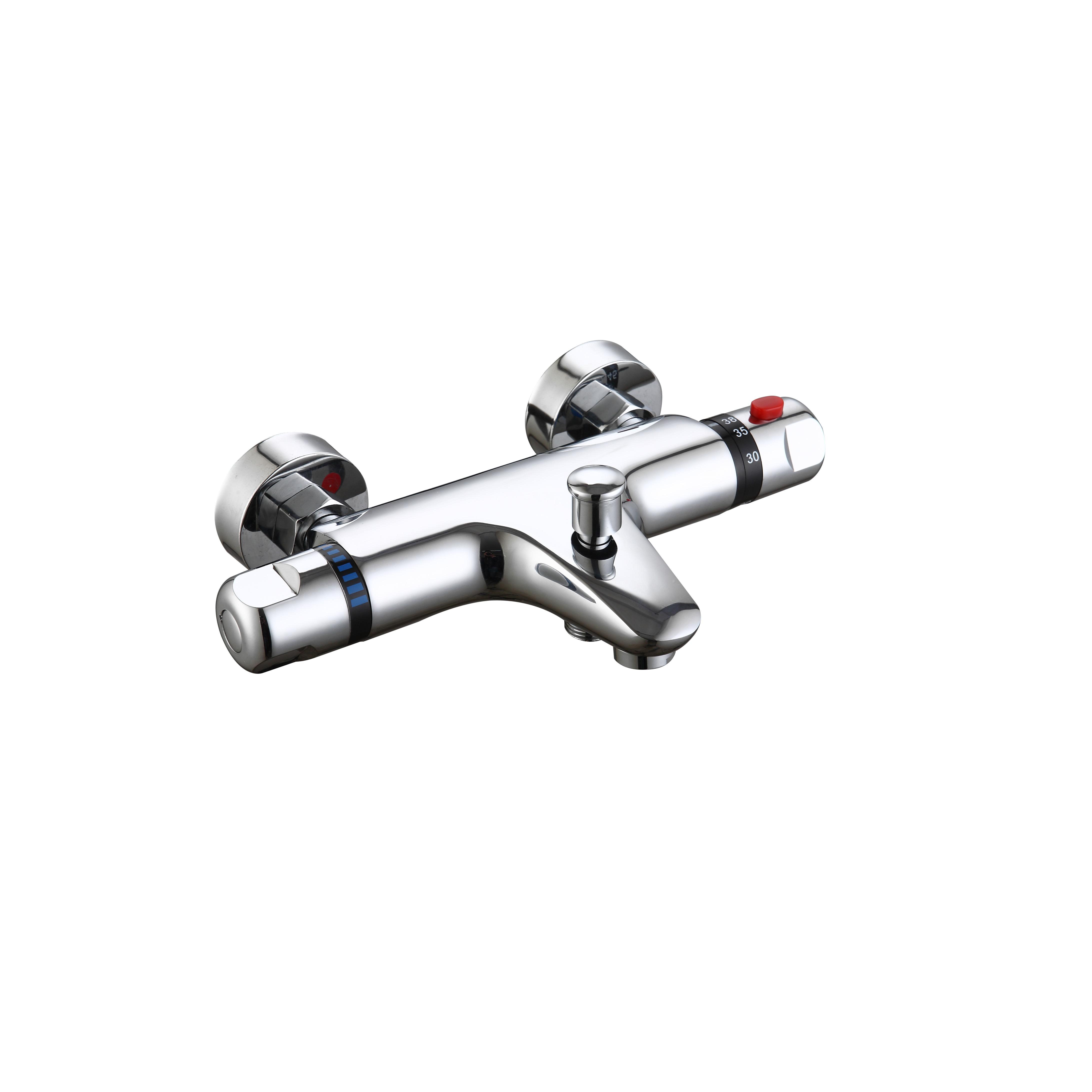 DP GRIFERÍA Grifo Termostático Bañera Serie Sena - Inversor Automático, Seguridad 38º