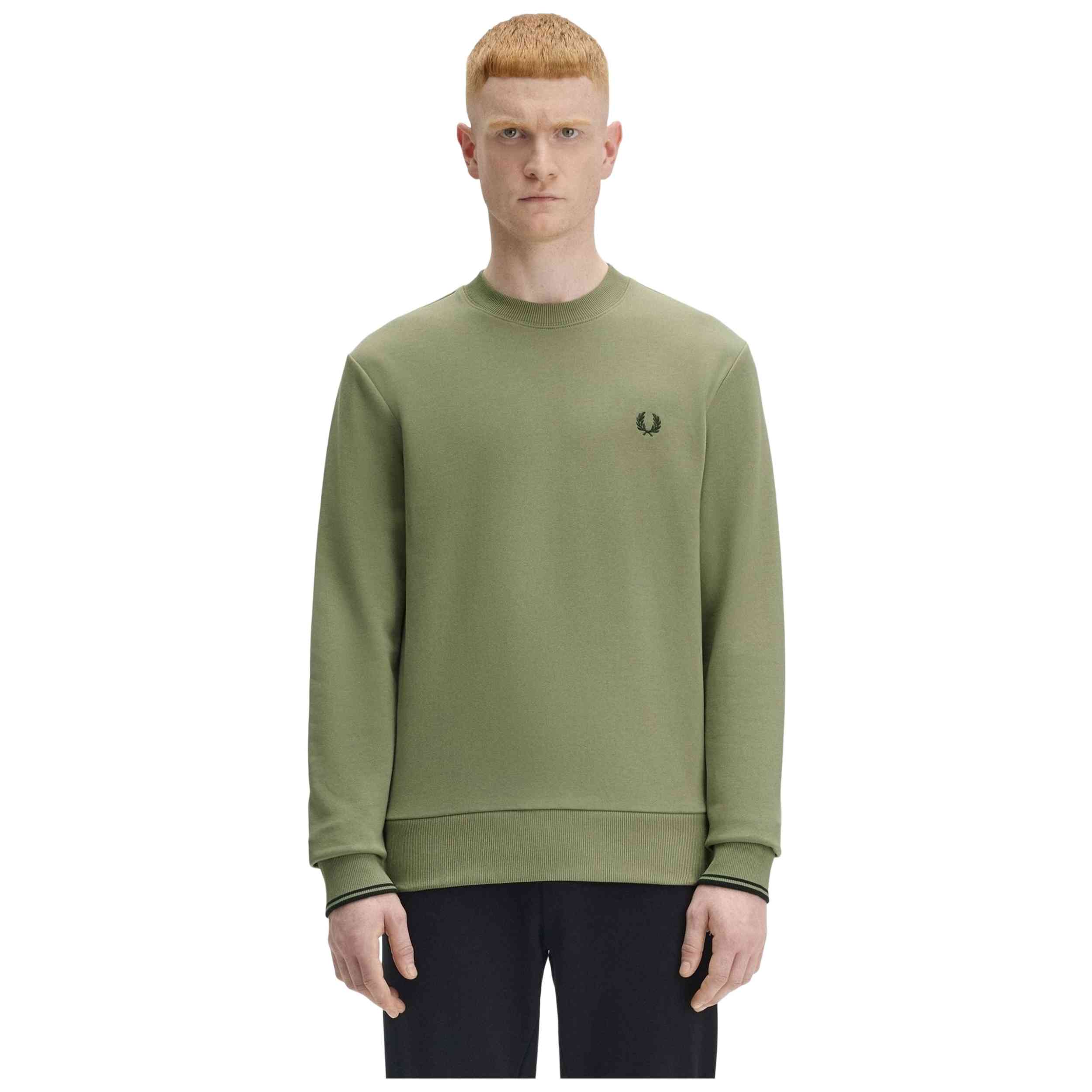 Camiseta De Manga Corta Fred Perry modelo M3600 para Hombre en color Verde