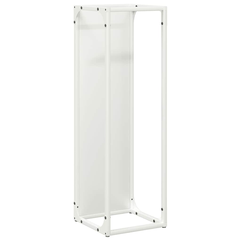vidaXL Leñero 25x25x80 cm Acero laminado en frío en color Verde oliva/Blanco/Negro y más