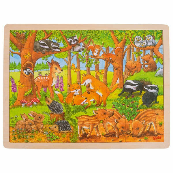 Puzzle animales bosque 48 pzs
