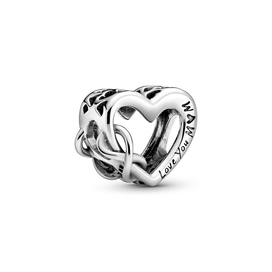 Pandora Charm en plata de ley Love You Mum Corazón Inifinito 798825C00 _ para Mujer