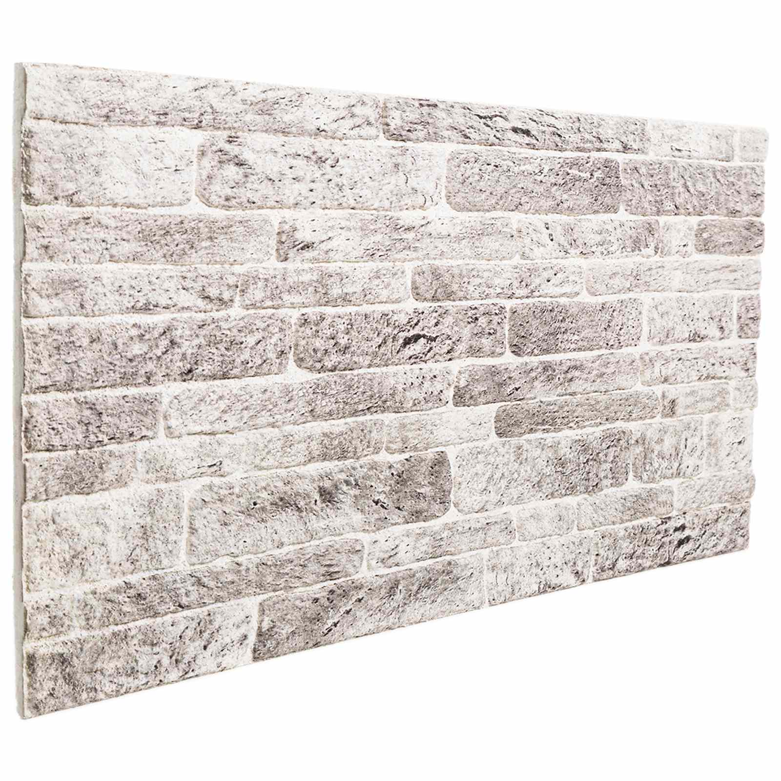 vidaXL Paneles de pared 10 pcs 100 x 50 cm Espuma EPS Multicolor