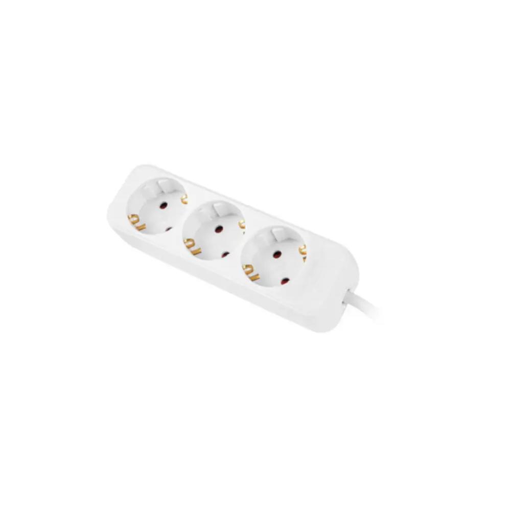 Regleta Lanberg PS0-03F-0150-W 3 Tomas Schuko Protección Infantil Cable 1,5 m