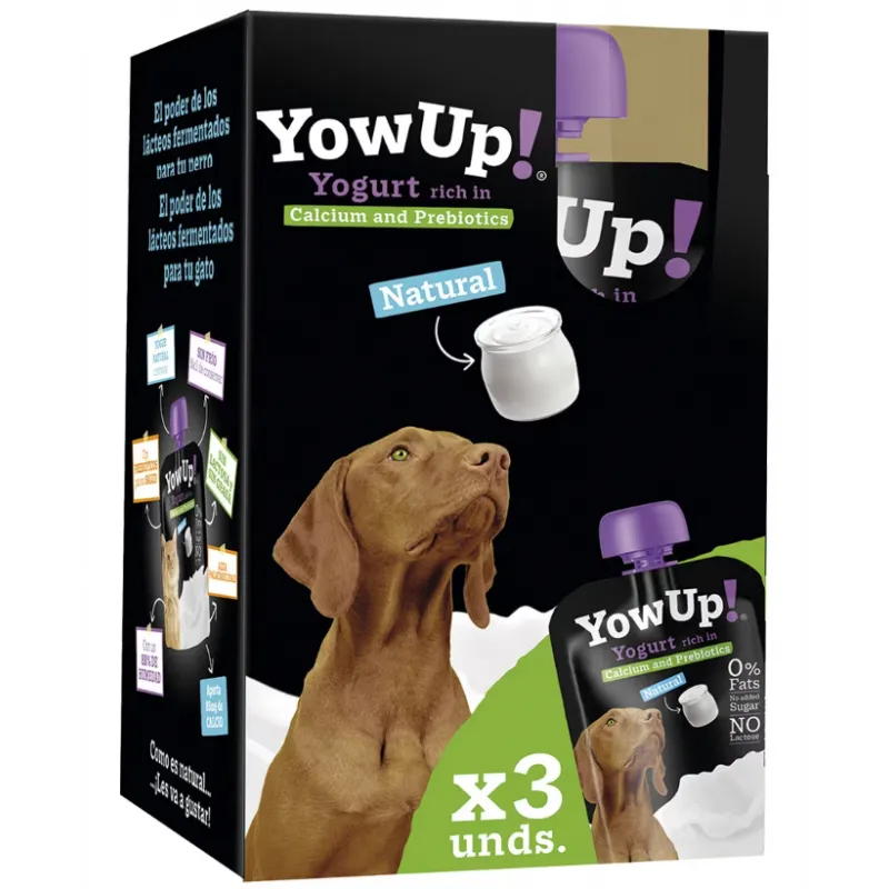 YowUp! Yogurt Natural Prebióticos para Perros 115 gr - Fortalece la salud digestiva de tu mascota