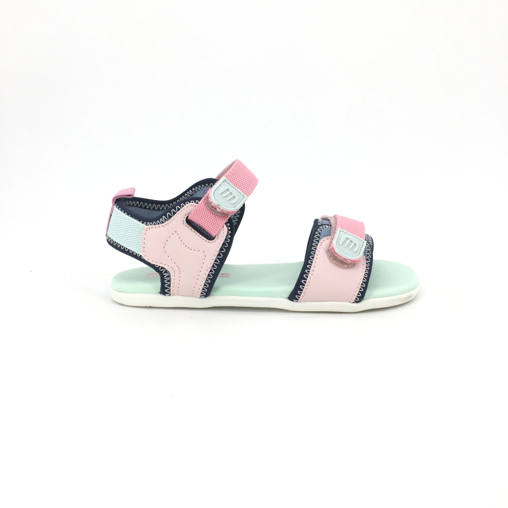 Sandalia de Mustang Kids para niña, mod.49345, Sandalia con suela de goma flexible y dos cintas textiles ajustables