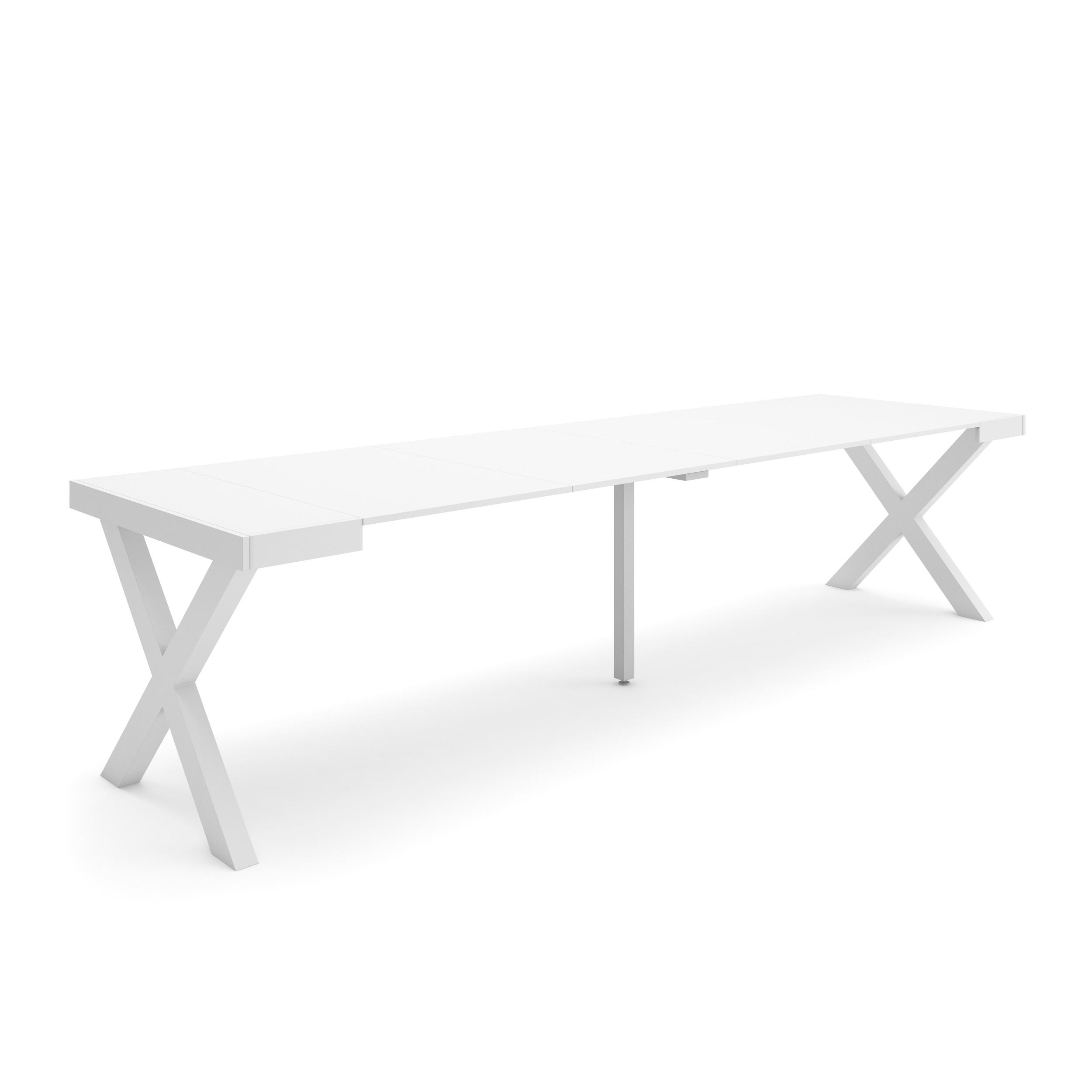 Skraut Home, Mesa Consola Extensible, Mesa Auxiliar, Tapa, 58/302x90cm, Práctica y Versátil, Varios colores disponibles
