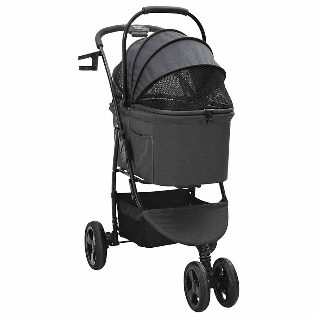 vidaXL Carrito Plegable para Mascotas 78 x 54 x 101 cm Poliéster Multicolor