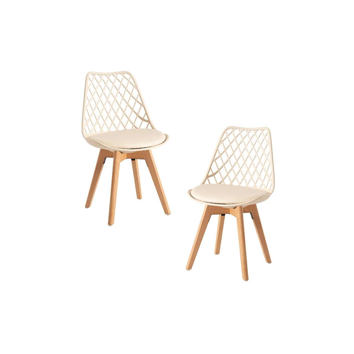 Regalos Miguel - Packs Sillas Comedor - Pack 2 Sillas Mima - Beige