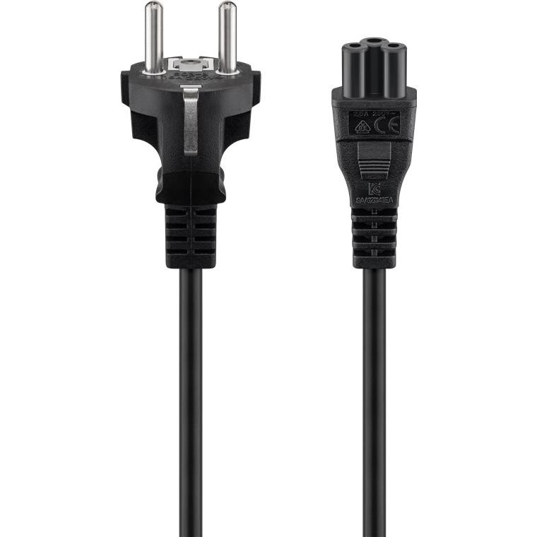 Goobay 93586 cable de transmisión Negro 1,8 m Enchufe tipo F C5 acoplador