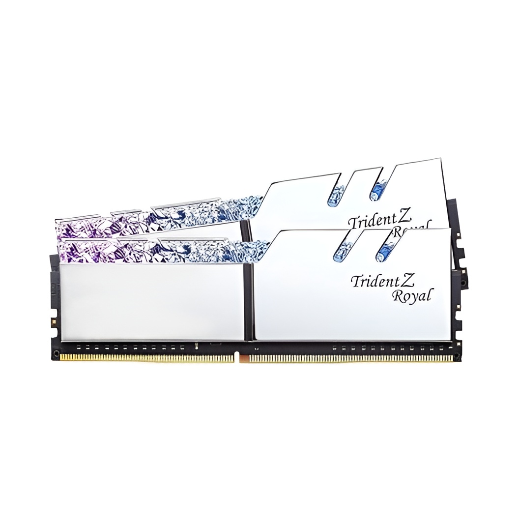 G.SKILL F4-3200C16D-32GTRS G.Skill Trident Z Royal DDR4 32GB (2x16GB) 3200MHz CL16 1.35V XMP 2.0 Sidabrinis