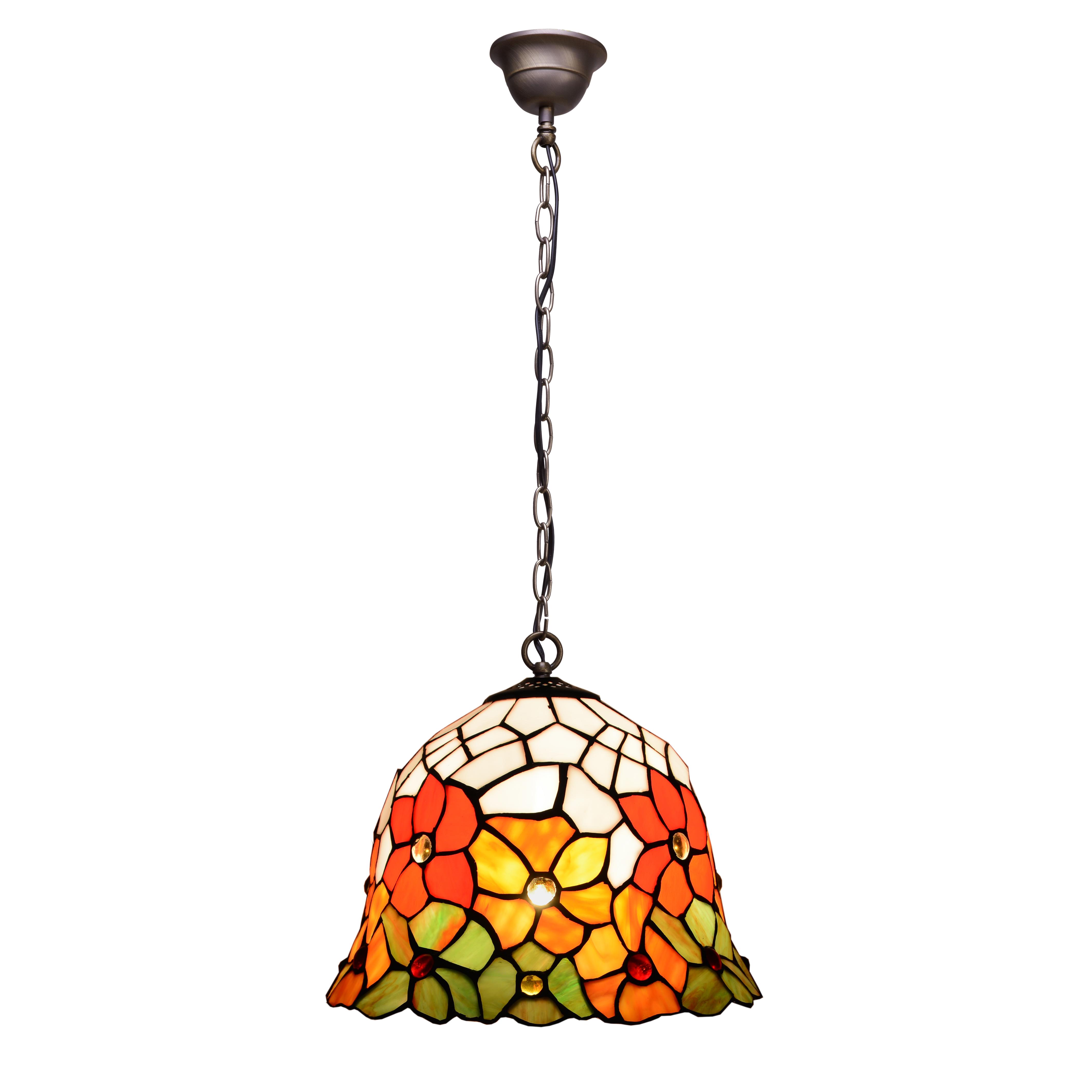 Colgante de techo con cadena y pantalla diámetro 40cm Serie Bell FIJALO LG282499