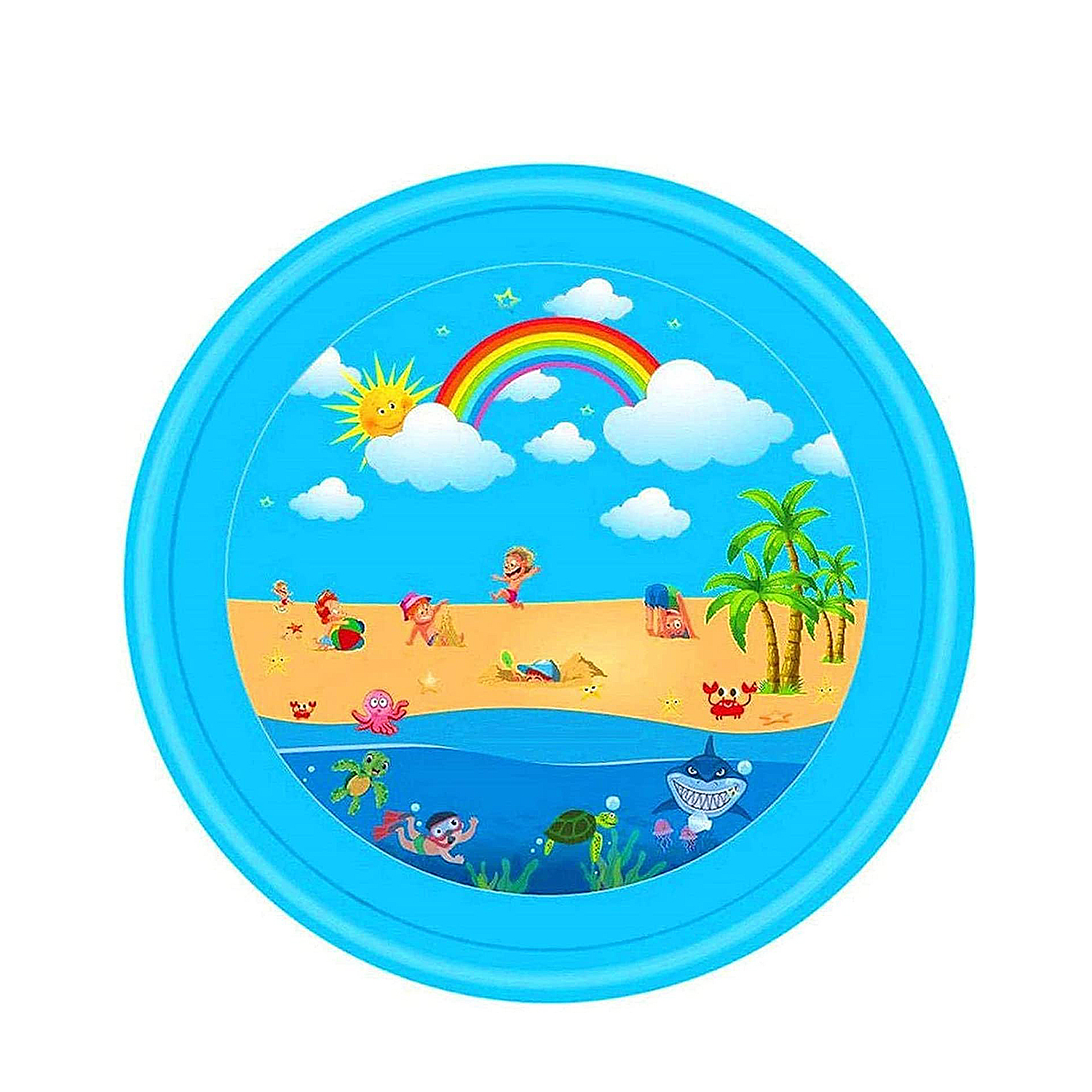DAM. Splash Pad. Juguete inflable con aspersor de agua para jugar. 170 cm. 170x170x9cm.
