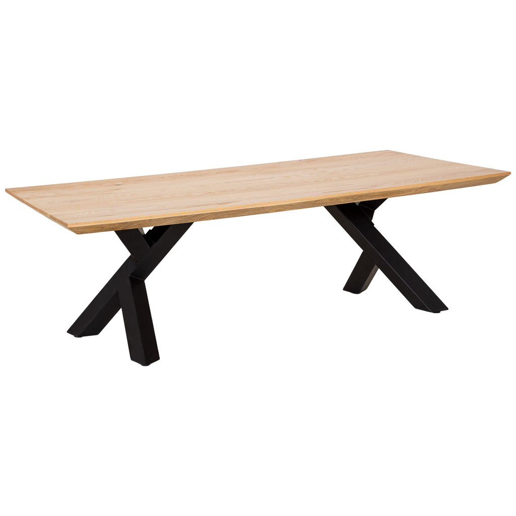 Wonderlust Deco - Mesa de centro de madera marrón y negra 140x70x46h cm Marrón 140x70x46h cm