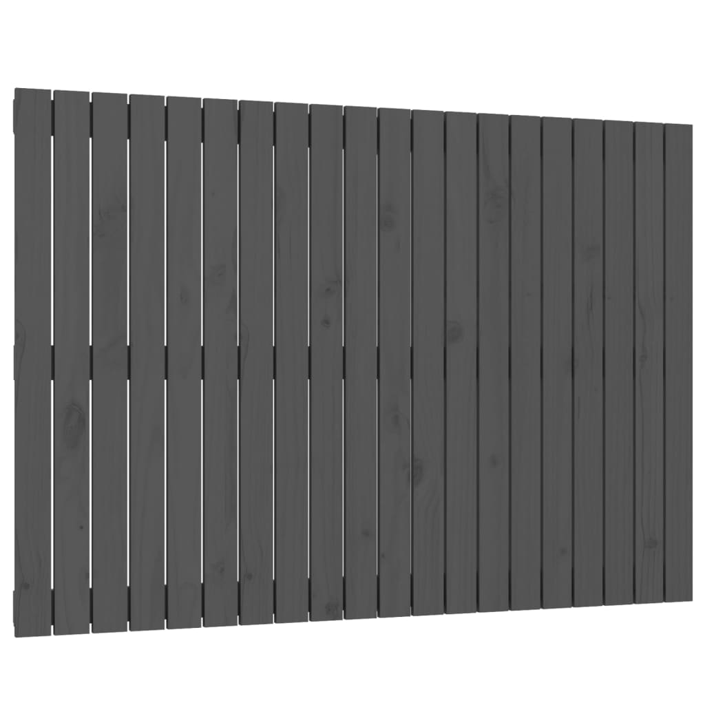 vidaXL Cabecero de cama de pared madera maciza de pino 127,5x3x90 cm