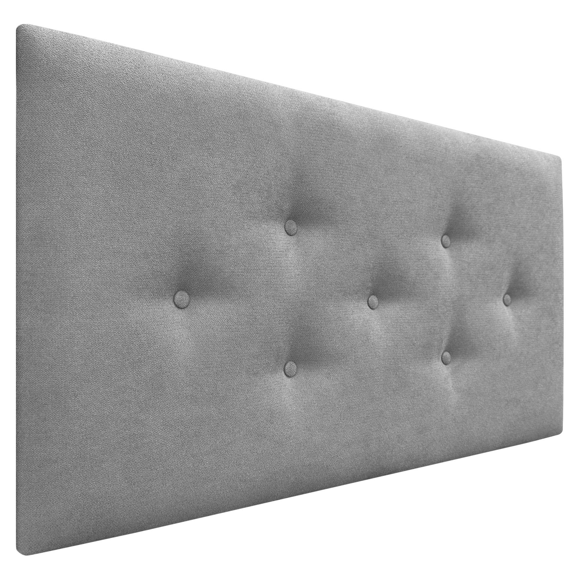 DHOME Cabecero de Tela ACUALINE con 3 Hileras Intercaladas de Botones Cabezal Tapizado Cama Lujo