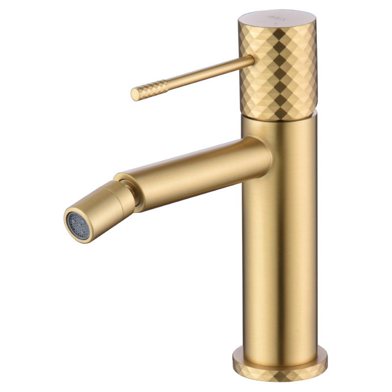 Imex Génova BDG053-2OC grifo monomando para bidé con tecnología Cold Open en latón dorado cepillado